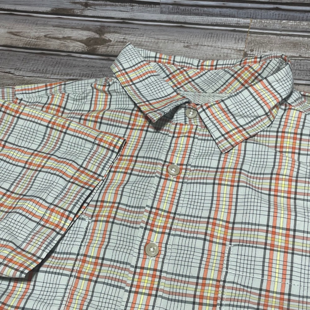The North Face Mens Plaid Short Sleeve‎ Button Down Shirt Size Small